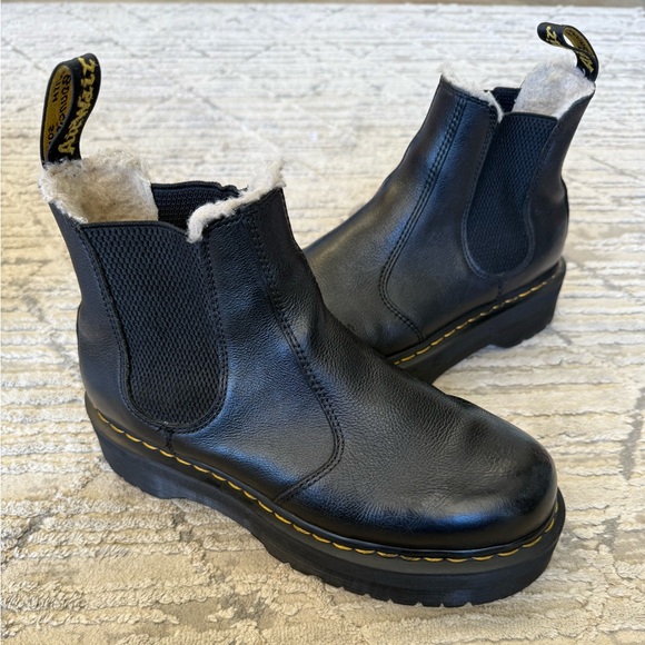 Dr. Martens 2976 Quad Chelsea Platform Boot-Fur Lined-Men’s 9/Women 10 main image 9